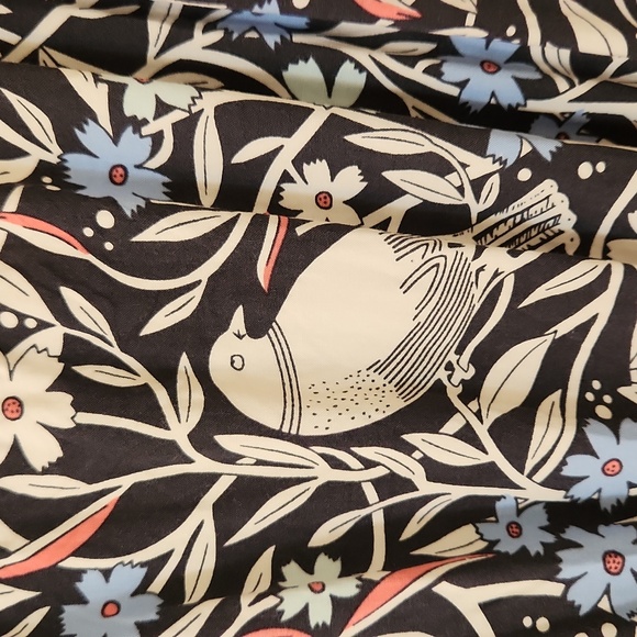 Old Navy Blue Gray Bird Print Dress - Picture 2 of 6